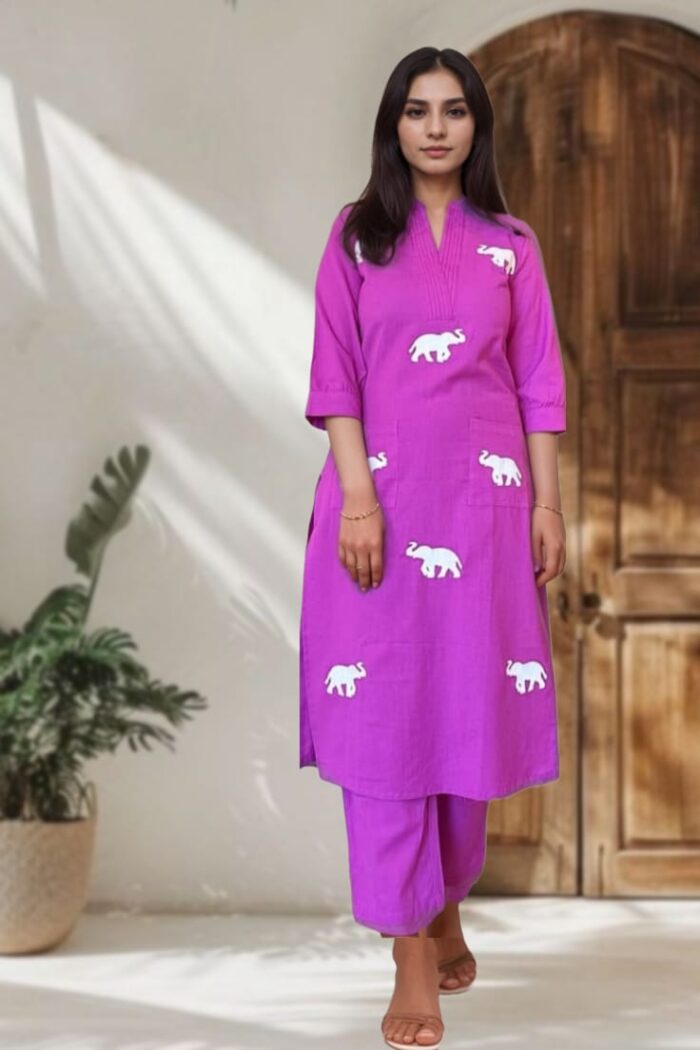 Mridula Premium Cotton Kurta Set – Subtle Summer - Image 2