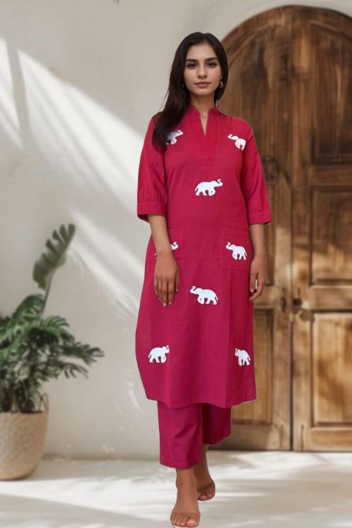 Mridula Premium Cotton Kurta Set – Subtle Summer - Image 4