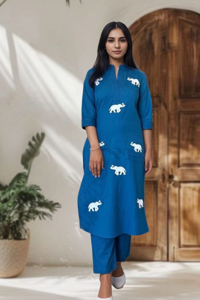 Mridula Premium Cotton Kurta Set – Subtle Summer - Image 5