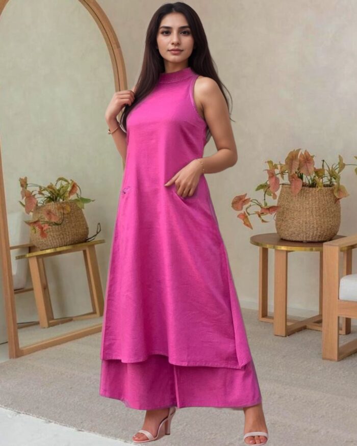 Halter neck cotton kurta set, Mridula, mridula , cotton kurat set, halter neck kurta set, halter neck cotton , cotton kurta set, cotton co ord set, halter neck co ord set