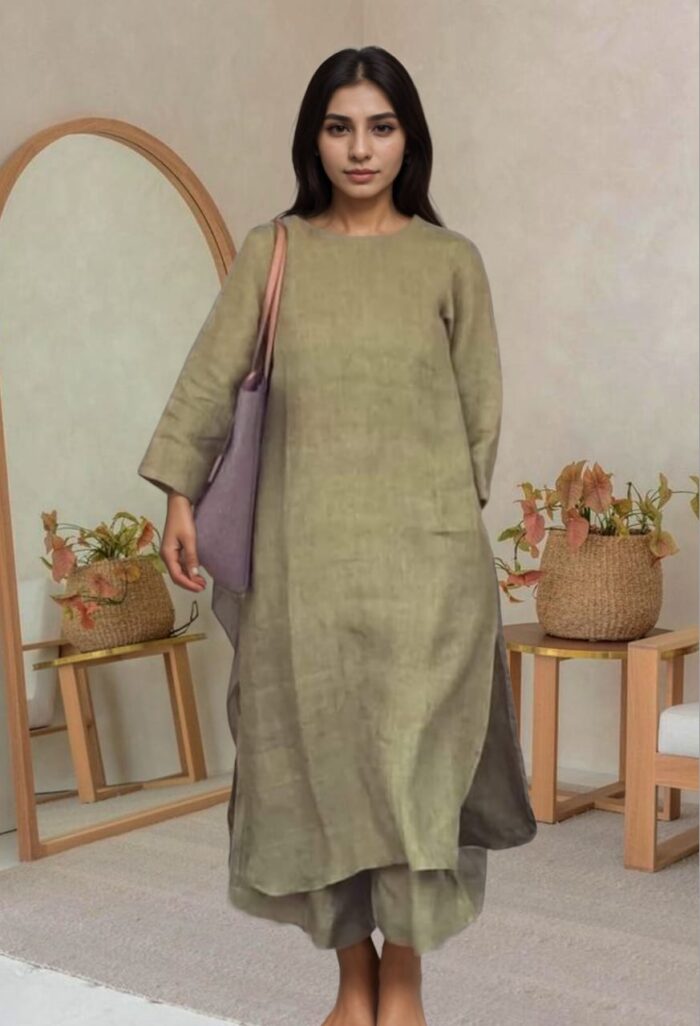 Mridula Elegant Pure Cotton Kurta Set - Image 4