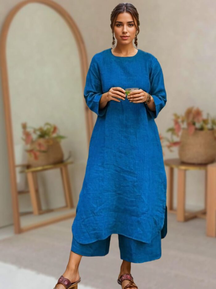 Mridula Elegant Pure Cotton Kurta Set - Image 2