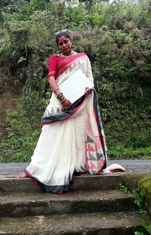 Avantika Pure Linen Saree