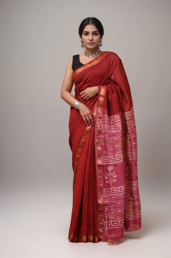Maheshwari silk saree