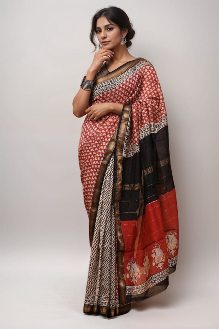 Maheshwari silk saree