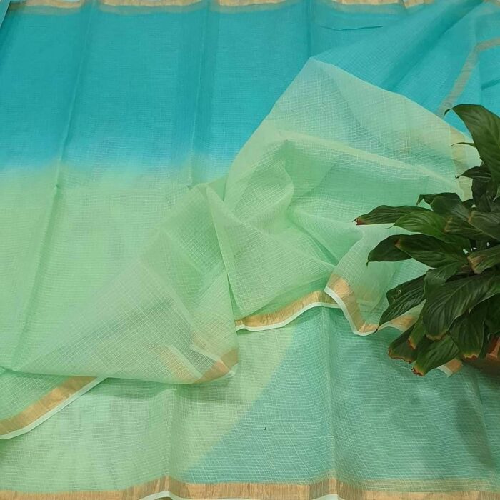 Kota doria pure cotton multi dye saree