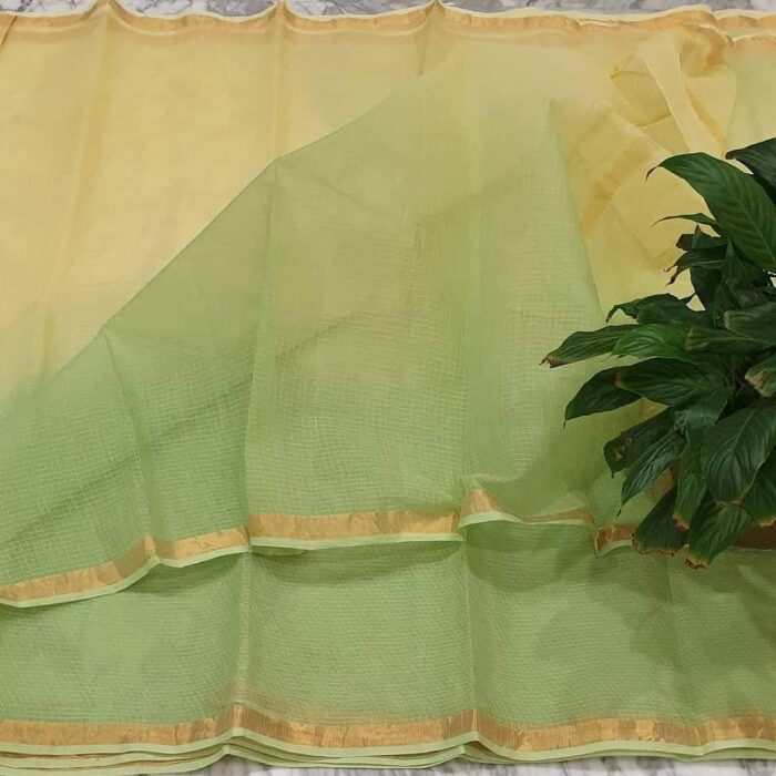 Kota doria pure cotton multi dye saree
